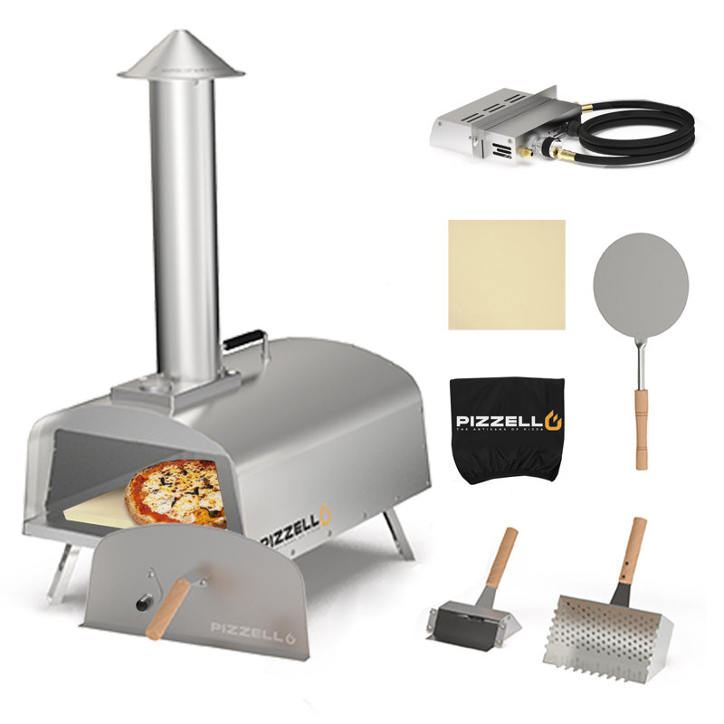 PIZZELLO Pizzelle BuiltIn WoodFired Pizza Oven Wayfair